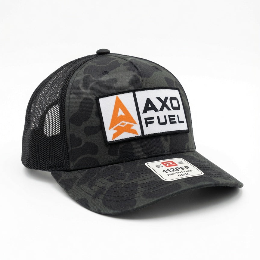 AXO FUEL Patch Hat - Black Camo